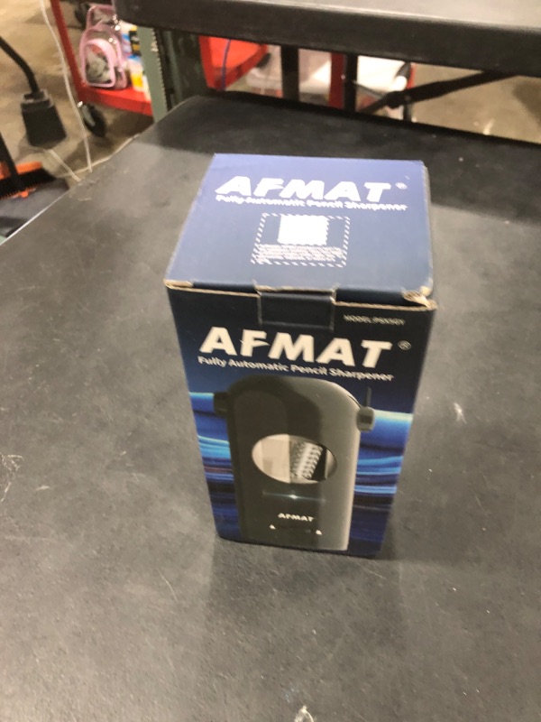 Photo 1 of AFMAT Electric Pencil Sharpener for Colored Pencils 7-11.5mm, Fully Automatic Robot Pencil Sharpener, Auto in & Out, Rechargeable Hands-Free Pencil Sharpeners for Large Pencils, Home, Classroom, Gray