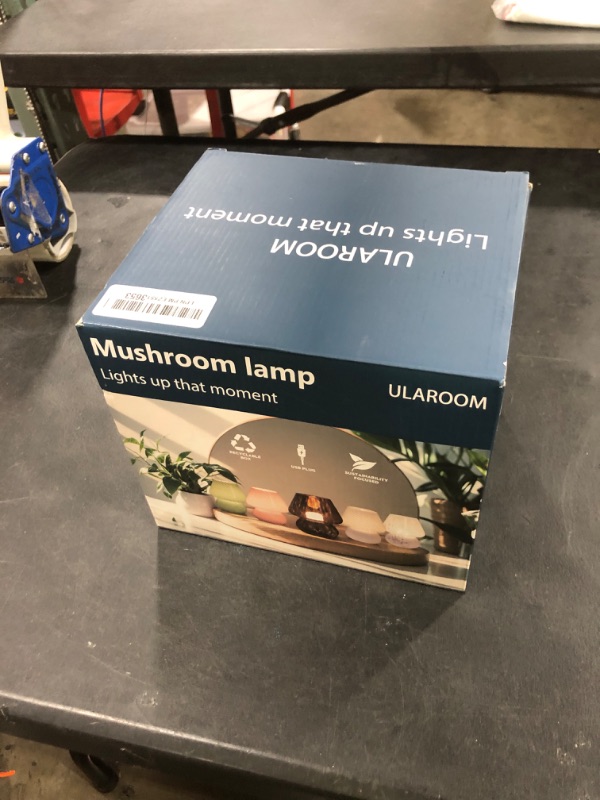 Photo 1 of ULAROOM USB Plug-in Mushroom Lamp Small Bedside Table Lamp with 3 Temperature LED Bulb, Free Dimming Nights Light for Bedroom/Living Room/Entryway/Corner Decor or New Home Gift(Rainbow White)