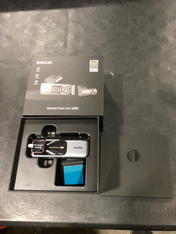Photo 1 of BOTSLAB 4K Dash Cam Front and Rear, 170° Ultra Wide Dashcam with ADAS, Night Vision, 24/7 Parking Mode, Sony IMX415 Sensor, WDR, Free 64GB SD Card, 5G/2.4G WiFi, Built-in GPS, Loop Recording