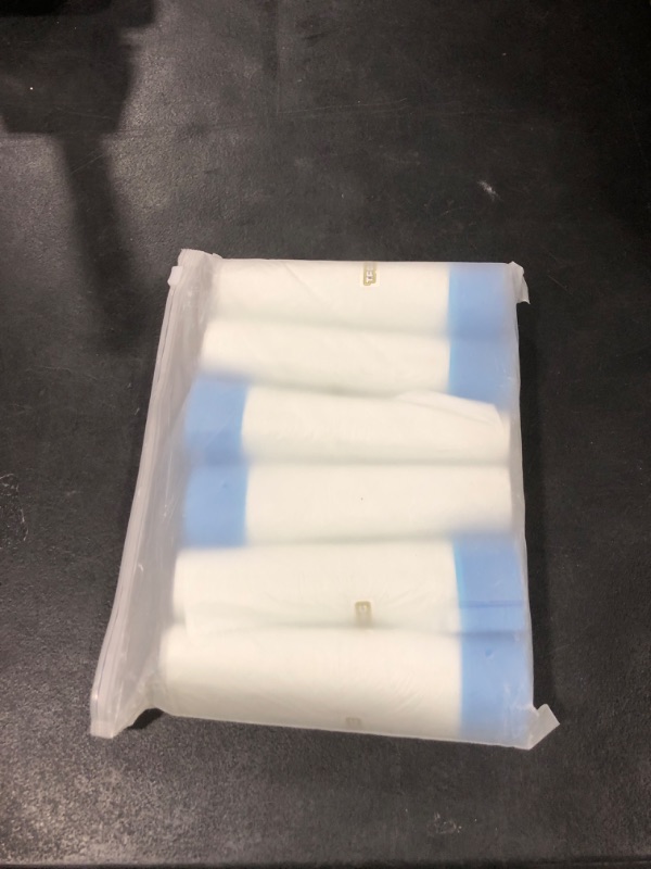 Photo 1 of T.FORING 2 Gallon Trash Bags Drawstring 0.96 Mil - 120 Count Small Garbage Bags Unscented,White Mini Trash Can Liners Strong Little Waste Basket Bags 7.5 Liter for Home Bathroom Office Car