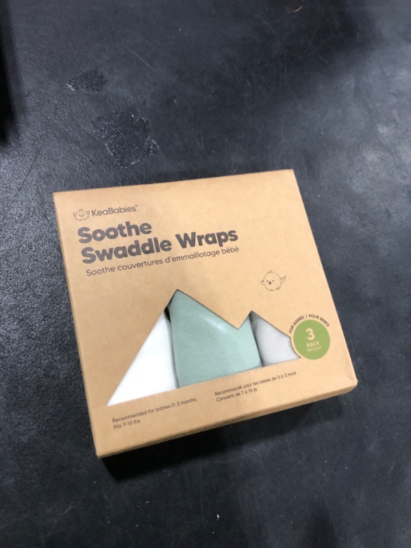 Photo 1 of 3-Pack Organic Baby Swaddle Sleep Sacks - Swaddles for Newborns, Infant 0-3 Months, Baby Girls, Boys, Soft & Snug Newborn Sleep Sack, Nursery Swaddling Blankets (Sage)