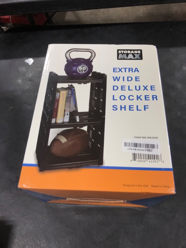 Photo 1 of StorageMax Deluxe Wide School Locker Organizer with 3 Adjustable Shelves - Fits Lockers from 11.5" and 15.5" Wide