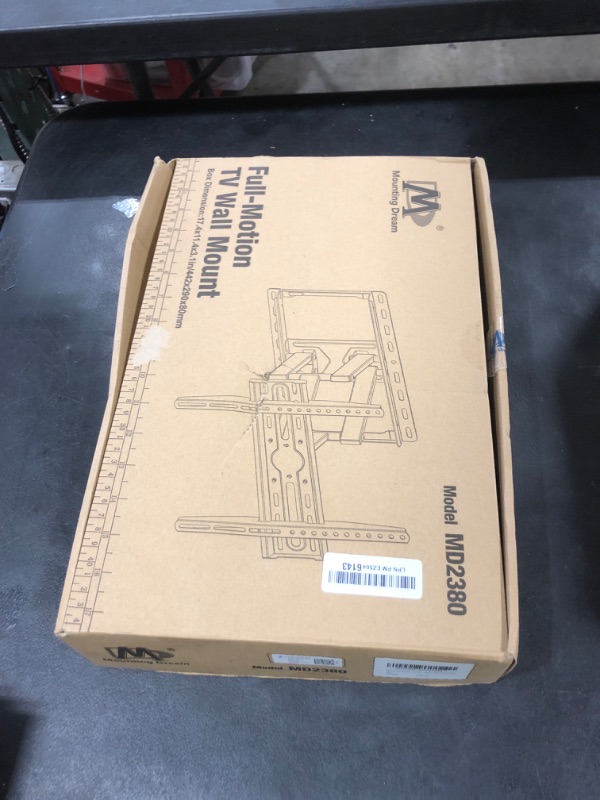 Photo 1 of Mounting Dream TV Wall Mount for 32-65 Inch Television,Mount with Swivel and Tilt, Full Motion Bracket with Articulating Dual Arms, Fits 16inch Studs, Max VESA 400X400 mm, 99lbs, MD2380