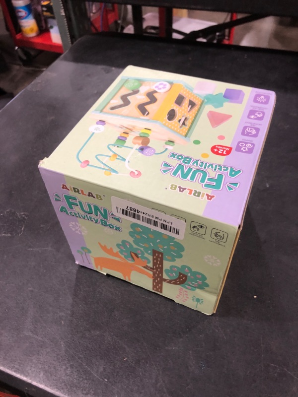 Photo 1 of Wooden Activity Cube Montessori Toys