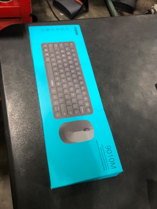 Photo 1 of Rapoo 9010M Multi-Device Keyboard and Mouse Combo, 2.4GHz/Bluetooth 5.0/4.0 Wireless Keyboard & Mouse Set 