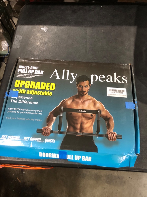 Photo 1 of Ally Peaks Pull Up Bar for Doorway,Multiple Levels Width Adjustable Pull Up Bar Accurately Match Wide and Narrow doorframe,Indoor Chin-Up Bar Workout Bar,USA Original Patent