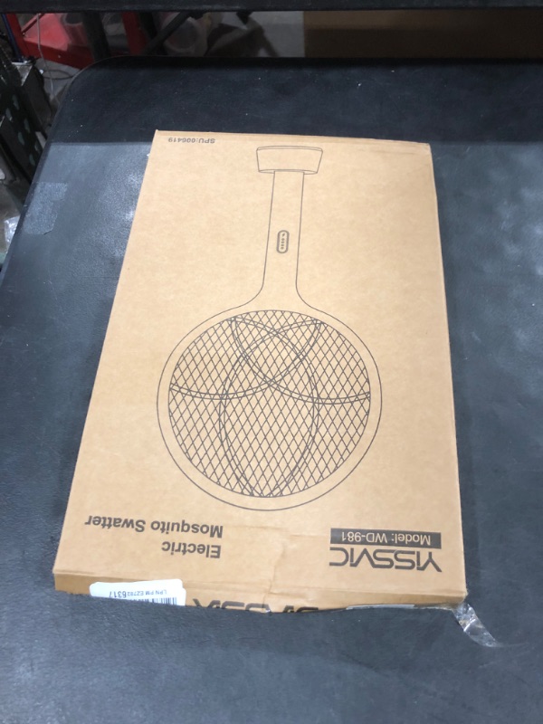 Photo 1 of YISSVIC Electric Fly Swatter Bug Zapper Racket Dual Modes Mosquito Killer with Purple Mosquito Light Rechargeable for Indoor Home Office Backyard Patio Camping