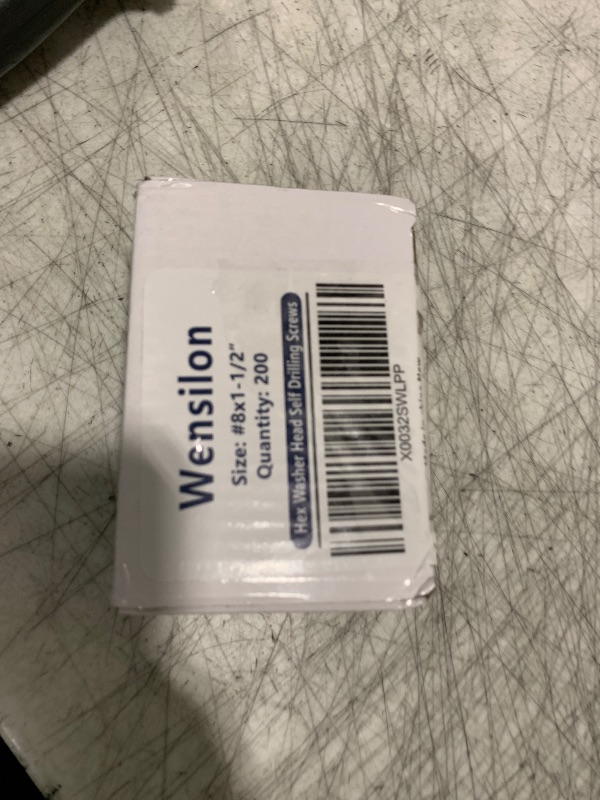 Photo 1 of Wensilon?200pcs?#8×1-1/2”for Sheet Metal Self-Tapping Screws 410 Black Stainless Steel Flat Head High-Strength Quick self-Drilling Screws