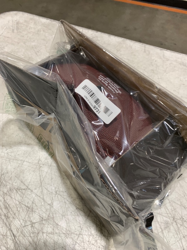 Photo 1 of Franklin Sports Official Size Football - All-Weather 1000 Regulation Outdoor Football - Synthetic Leather Adult Ball - Extra Grip Official Size - Brown + White