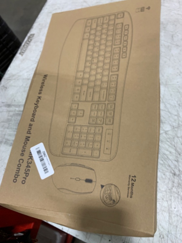 Photo 1 of Wireless Keyboard Mouse Combo, EDJO 2.4G Full-Sized Large Wireless Keyboard with Comfortable Palm Rest and Optical Wireless Mouse for Windows, Mac OS PC/Desktops/Computer/Laptops