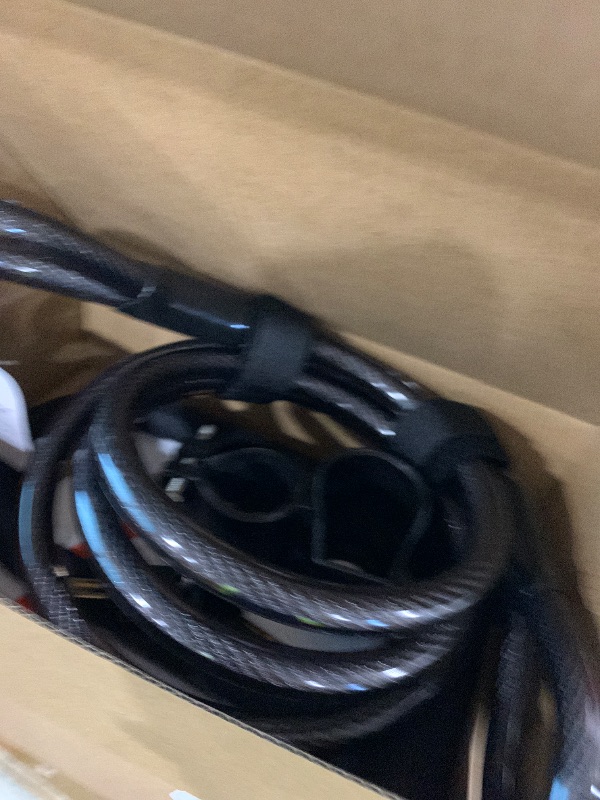 Photo 1 of Sportneer Bike Lock: Heavy Duty Anti Theft Bike U Lock with 5ft Security Steel Cable - 17mm Shackle Bicycle U-Locks with Keys & Sturdy Mounting Bracket for Road, Mountain, Electric & Folding Bike