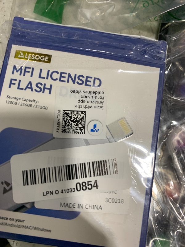 Photo 1 of MFi Certified Flash Drive 256GB for iPhone USB Memory Stick, USB Stick High Speed Thumb Drives Photo Stick External Storage for iPhone/iPad/Android/PC