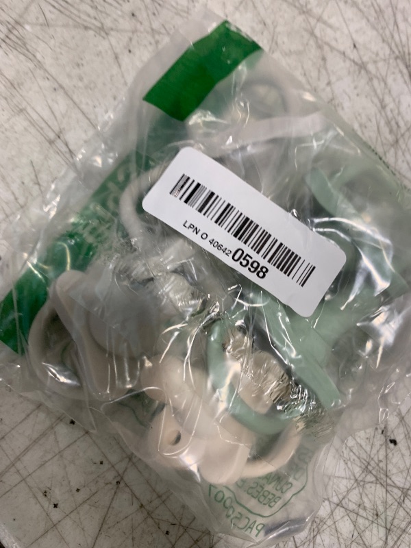 Photo 1 of Dr. Brown’s HappyPaci 100% Silicone Pacifier 0-6m, BPA Free, Cool Gray, Green, Ecru 3-Pack