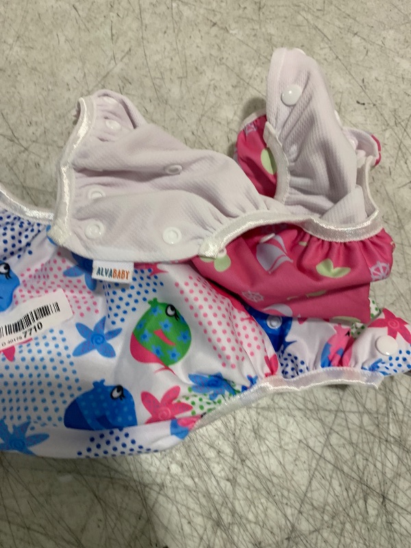 Photo 1 of ALVABABY Swim Diapers 2pcs Baby & Toddler Snap One Size Reusable Adjustable Swim Diapers for Swim Classes SW09-10