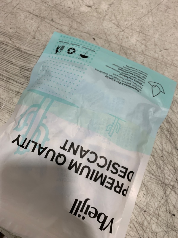 Photo 1 of Vbeijll 5 Gram (50 Pack) Color-Indicating Silica Gel Packets, Premium Food Grade Desiccant - Rechargeable Moisture Absorbers for Food Storage, Electronics, 3D Filament & Safes