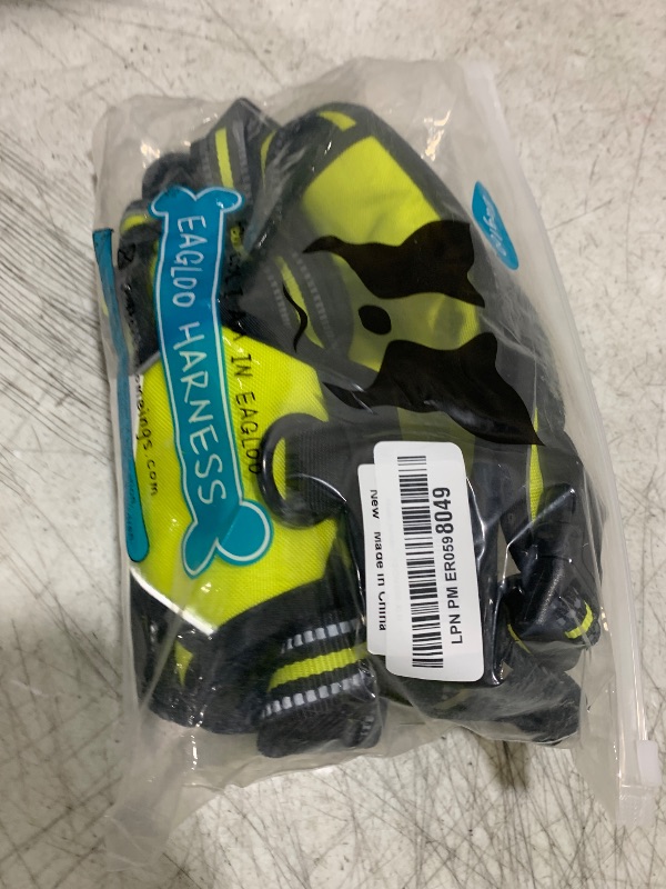 Photo 1 of Eagloo Dog Harness Large Breed, No Pull Service Vest with Reflective Strips and Control Handle, Adjustable and Comfortable for Easy Walking, No Choke Pet Harness with 2 Metal Rings, Green, XL