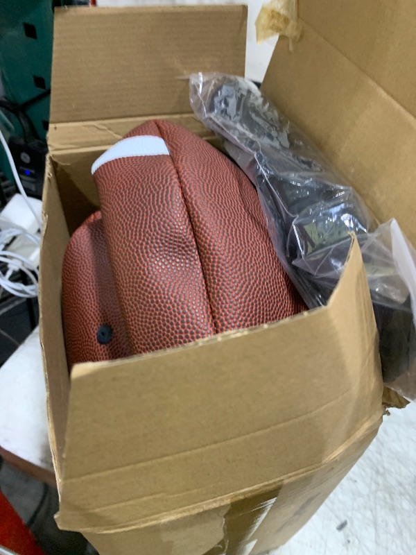 Photo 1 of Jerify Composite Leather Footballs Official Size Composite Leather Balls Leather Inflatable Footballs with Pump Indoor Outdoor Footballs Bulk for Training and Recreational Play(6 Pcs)