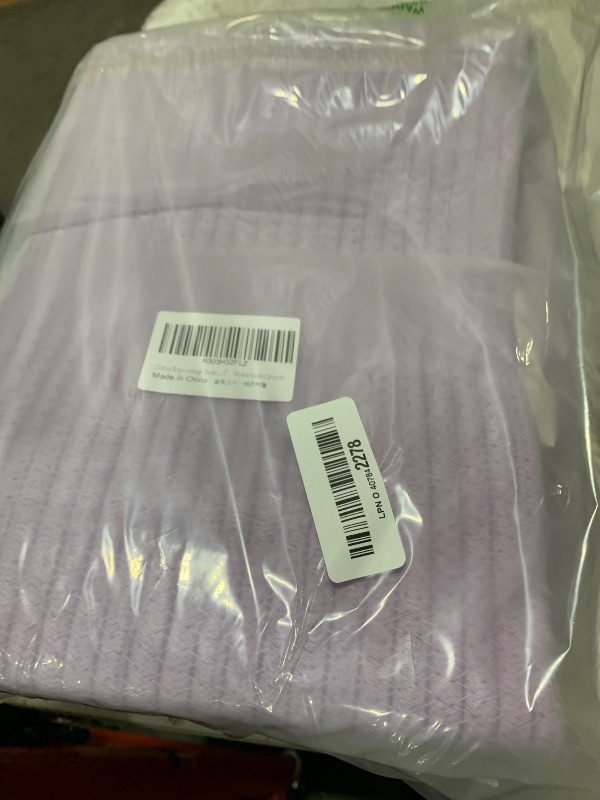 Photo 1 of Cotton Rope storage Basket Bins Woven Basket for Organizing Shelves Rectangle Decorative Baskets For storage Clothes Toys Books Towels Square Wicker Nursery basket organizer 3 pack purple lavender