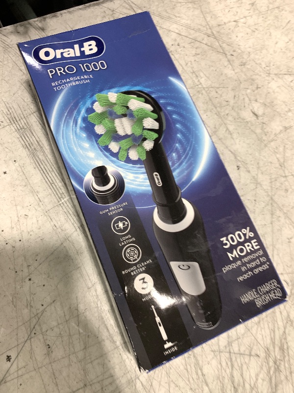 Photo 1 of Oral-B Pro 1000 Rechargeable Electric Toothbrush, Black