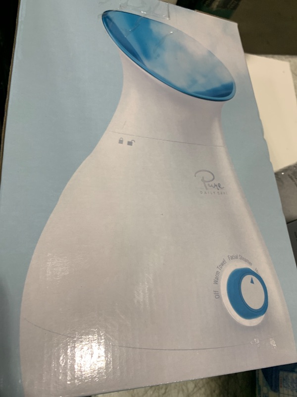 Photo 1 of Pure Daily Care NanoSteamer Large 3-in-1 Nano Ionic Facial Steamer with Precise Temp Control - Humidifier - Unclogs Pores - Blackheads - Spa Quality - Bonus 5 Piece Stainless Steel Skin Kit (Teal)