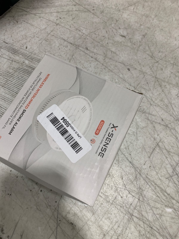 Photo 1 of X-Sense  Detector, Wireless Interconnected Smoke Alarm with 10-Year Battery Life and Transmission Range of Over 820 ft, SD20-W, Pack of 1