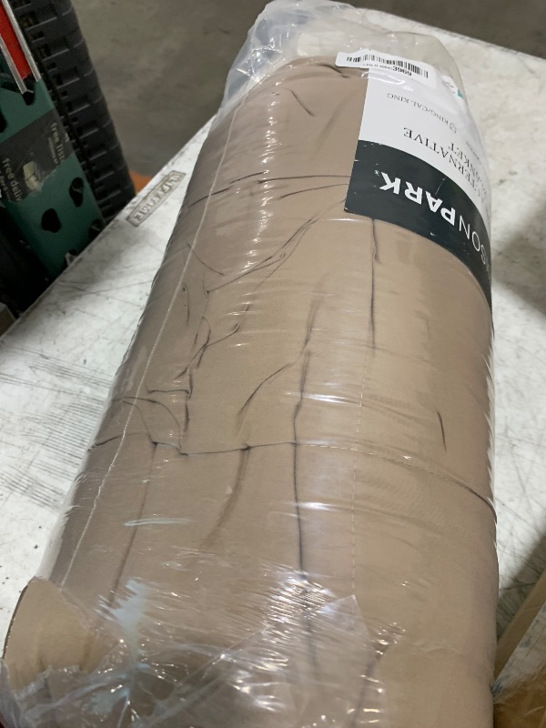 Photo 1 of Madison Park Windom Down Alternative Blanket, Premium 3M Scotchgard Moisture Wicking Treatment, Lightweight and Soft Bed Cover For All Season, Satin Trim, Brown King