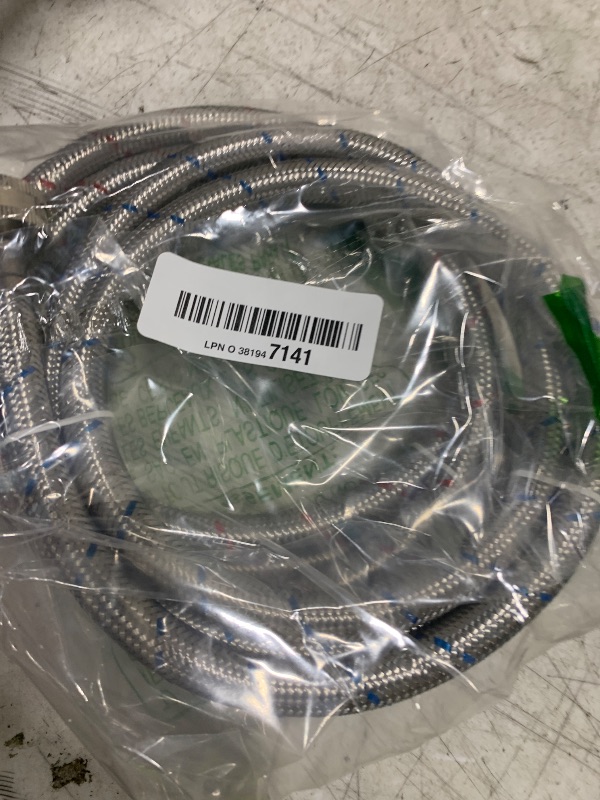Photo 1 of MIFLUS Washing Machine Hoses,Stainless Steel Washing Machine Hose 4ft -2 Packs Braided Premium Washer Hoses Supply Lines-washer hoses 6ft Hot and Cold Striped Water Connection