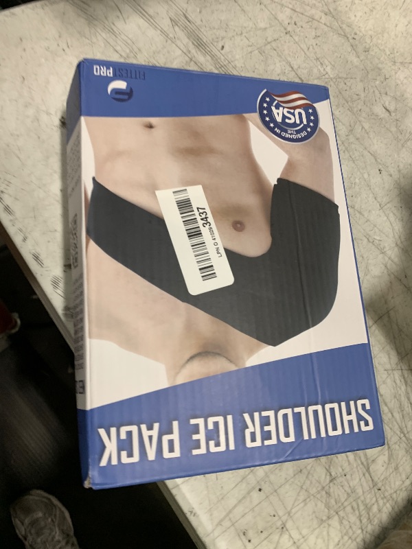 Photo 1 of Fittest Pro Shoulder Ice Pack Wrap, HSA or FSA Eligible, Reusable Cold Therapy Wrap for Tendonitis, Swelling, Rotator Cuff, and Recovery - Shoulder Brace Compression Sleeve