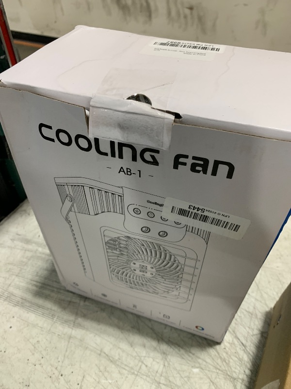 Photo 1 of Portable Air Conditioner, LEAEYFE 3 Higher Speeds With 1200ml Extra Large Water Tank, 7 Color Lights 2/8 Hour Timer, 120° OscillatingCooling Fan For Desk, Home, Bed and Living Room