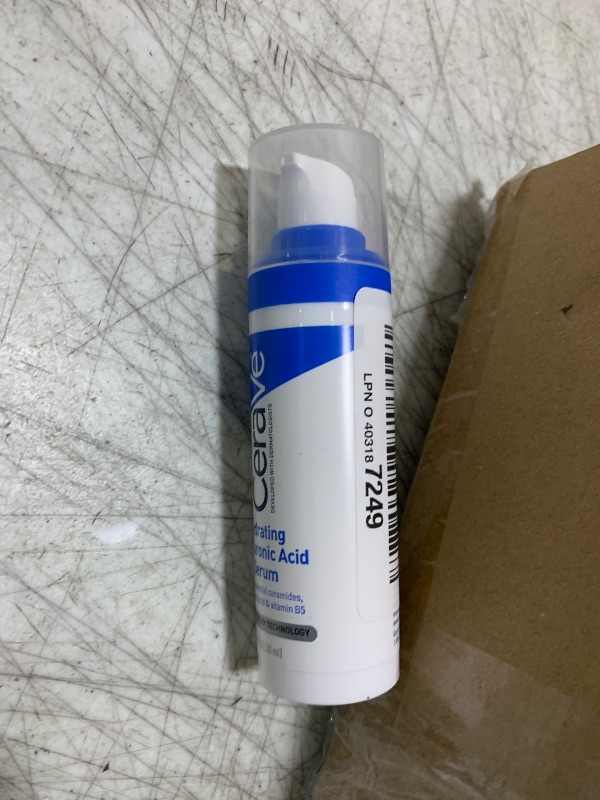 Photo 1 of Cerave Hyaluronic Acid Serum for Face with Vitamin B5 and Ceramides, Hydrating Face Serum for Dry Skin, Fragrance Free, 1 Ounce