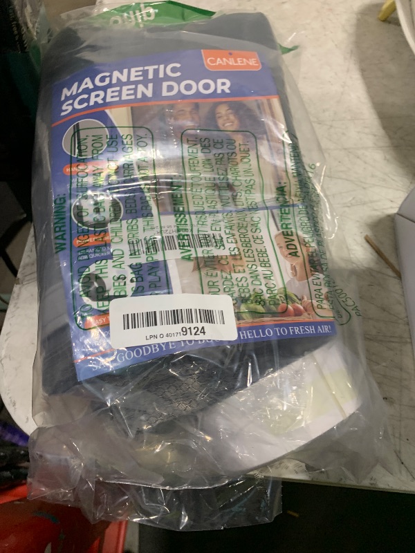 Photo 1 of CANLENE Magnetic Screen Door Left Right Side Opening Polyethylene Terephthalate Mesh Greater Than Fiberglass and Polyester Easy Install
