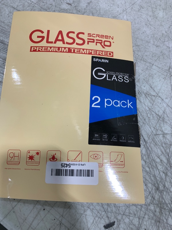 Photo 1 of SPARIN Screen Protector for iPad 11th 10th Generation (iPad A16 11-inch 2025/10.9 inch 2022), 2 Pack Tempered Glass for iPad 11/10 Gen, Case Friendly, Anti-Scratch, Touch Sensitive