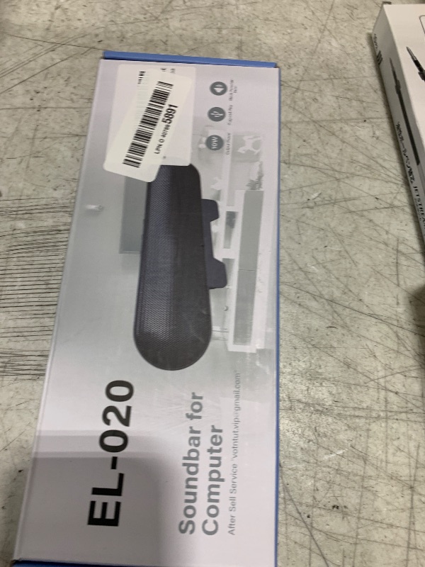Photo 1 of LXTNFU Computer Speakers for Desktop Monitor,Single Speakers for Desktop PC,Laptop Speaker with Loud Sound,Volume Control Easily Clamps to Monitors(USB-C to USB Adapter Included) (Black)