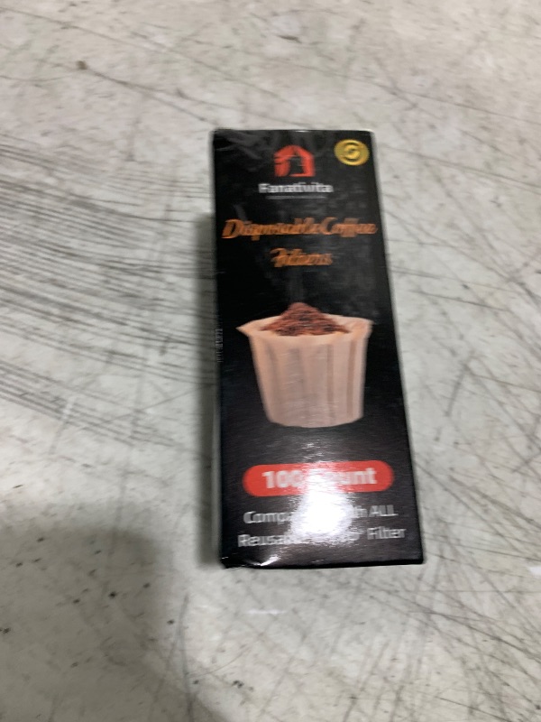 Photo 1 of 100 Count Fanativita K Cup Coffee Filters Disposable for Keurig Single Cup, Compatible with All Reusable K Cups (Unbleached)