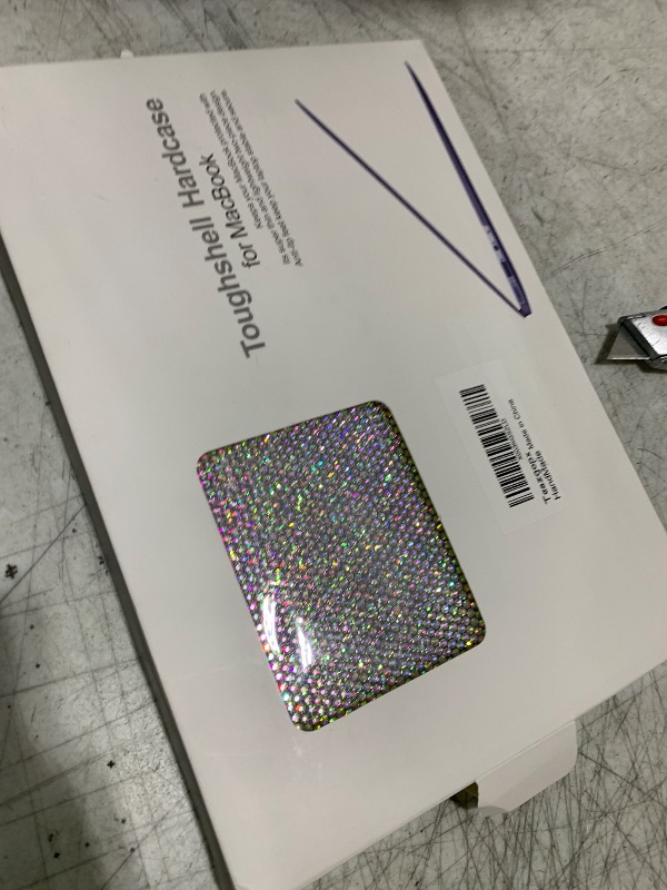 Photo 1 of Teazgopx Bling Rhinestone Case Compatible with MacBook Pro 13 inch (M2 2022 2021),2016-2020 Release A2338 M1 A2289 A2251 A2159 A1989 A1706 A1708,Sparkle Diamond Fashion Luxury Shiny Crystal Hard Shell