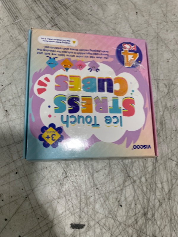 Photo 1 of 4 Pack Fidget Toy Stress Cube, Slow Rise Stress Balls Ice Cube,Mellow and Chill,Square Squishy Balls for Anxiety Relief,Nice Cube Squishy,Prize Box Toys for Kids Classroom Birthday Gifts Party Favors