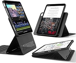 Photo 1 of ESR iPad Air Case for 11" M3/M2 (2025/2024) & 10.9" 5th/4th Gen | 9 Standing Angles | Removable Magnetic Cover | Adjustable Stand | Black
