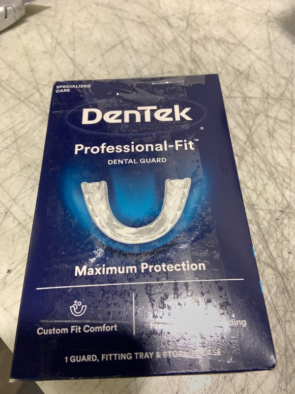 Photo 1 of DenTek Mouth Guard for Nighttime Teeth Grinding, Professional-Fit Dental Guard, 1 Count