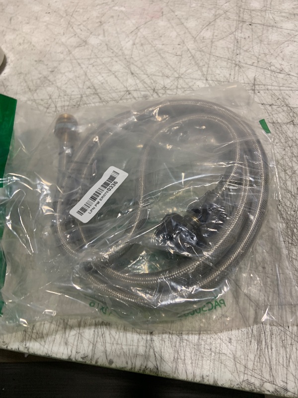 Photo 1 of 6 FT Propane Hose Adapter 1lb to 20lb,Stainless Braided Propane Tank Hose 1lb Portable Appliance to 5-40lb QCC1/Type1 Tank, Propane Adapter Hose with Guage for Portable Heater,Camping Stove, Gas Grill