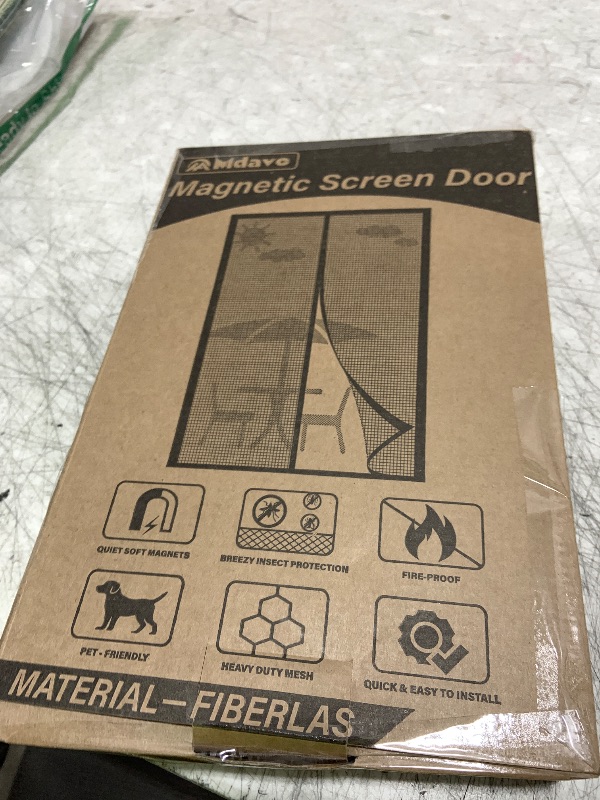 Photo 1 of Magnetic Screen Door?Fiberglass Screen Door Mesh?Keep Bugs Out, Heavy-Duty Mesh Curtain,Pet and Kid Friendly, Works with Front Doors, Sliding Doors?38x83 Inch Fiberglass