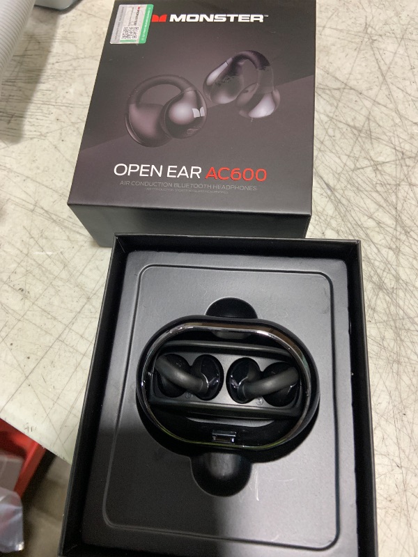 Photo 1 of Monster Open Ear AC600 Headphones, Bluetooth 5.4 Wireless Earbuds with HiFi Stereo, Clip-On Earbuds with ENC Clear Call, 21H Playtime, IPX6 Waterproof Wireless Headphones for Exercise Outdoor Sports