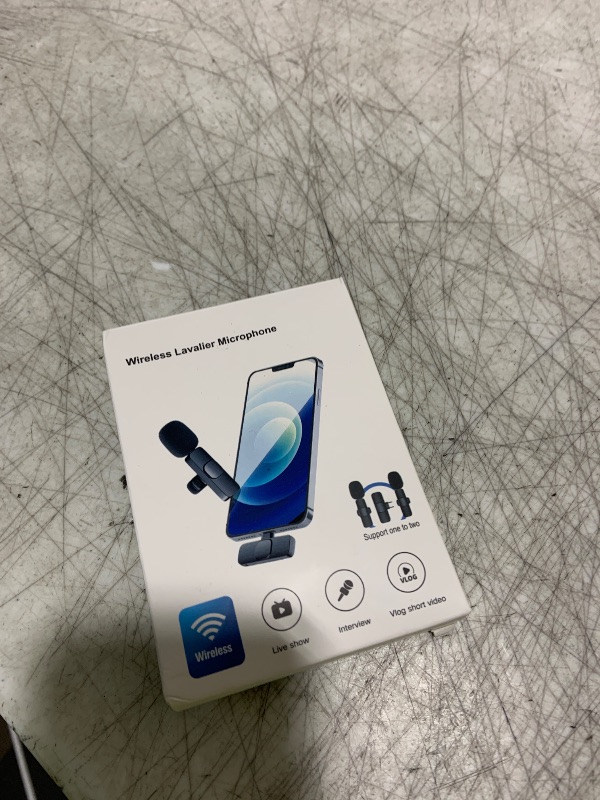 Photo 1 of Professional Wireless Lavalier Lapel Microphone for iPhone, iPad, mini Video Recording Mic forInterview Video Podcast Vlog YouTube&Livestream, Noise Reduction, Plug &Play