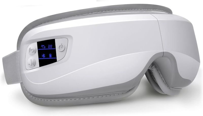 Photo 1 of Eye Massager with Heat and Cooling, Eye Mask for Migraines Women Men Father Mother, Heated Eye Mask for Migraines