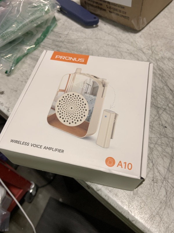 Photo 1 of PRUNUS A10 Voice Amplifier Wireless with Lavalier Microphone Charging &Storage,Portable Voice Amplifier with Laple Mic Speaker,Mini Voice Amplifier for Classroom,Speech,Training Outdoor-Beige