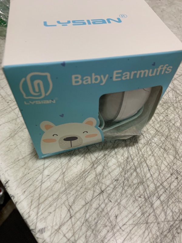 Photo 1 of LYSIAN Baby Headphones Hearing Protection Ear Muffs for Infants 0-3 Years with Elastic Headband, Noise Cancelling Baby Earmuffs for Parade Fireworks, Festival, Sleep, Travel, Plane (White)