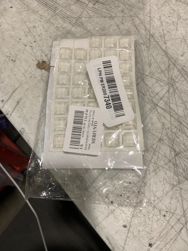Photo 1 of Raised Keyboard Sticker with DIY Character Decals for Nail Art Typing, Adhesive Silicone Keycap Pad with Alphanumeric Decals for Long Nails Gaming 