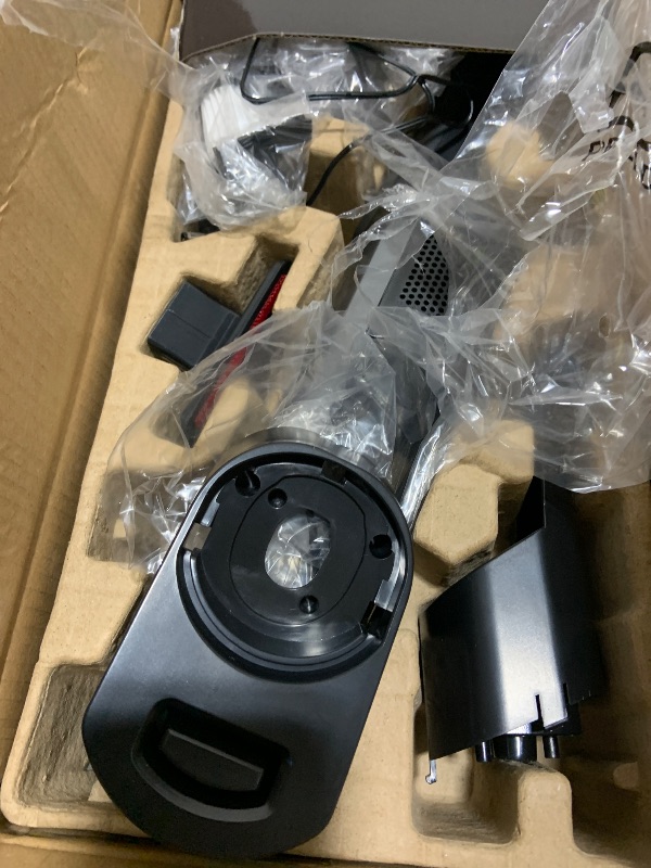 Photo 1 of AYONTIN Cordless Handheld Vacuum, Lightweight Portable Hand Vacuum Cleaner with LED Light,Rechargeable Hand Held Vacuum with Charging Dock, Powerful Suction for Office, Home,Car,Silver