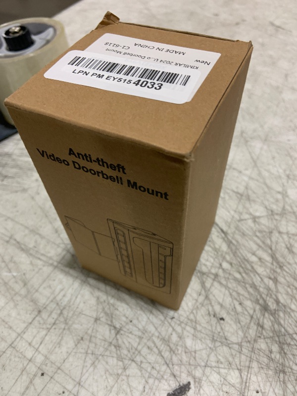 Photo 1 of KIMILAR 2024 Upgrade Anti-Theft Video Doorbell Mount, Not Block Doorbell Motion Sensor, Adjustable No-Drill Mounting Bracket Wedge Holder Accessories for Home Rentals Office, Not for Security Door