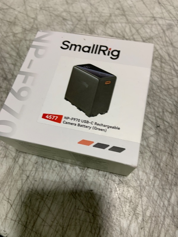 Photo 1 of SMALLRIG 10500mAh Replacement USB-C Battery for Sony NP-F970, PD 36W Fast Charging, 3.5H Fully Charged, for Sony FX3/A7 IV/A7S III, for Canon R5/R6, for Nikon Z8, Power Supply for LED Light, Monitor