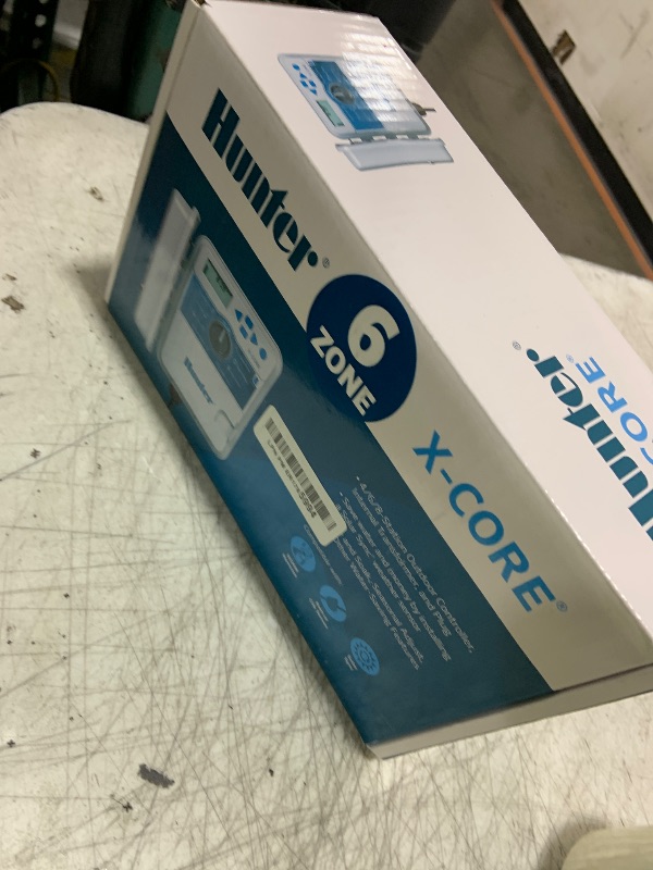 Photo 1 of Hunter XC600 X-Core 6 Station Outdoor Sprinkler Controller, Easy Install Irrigation Timer for Lawn and Garden, Weatherproof, 3 Programs, 4 Start Times